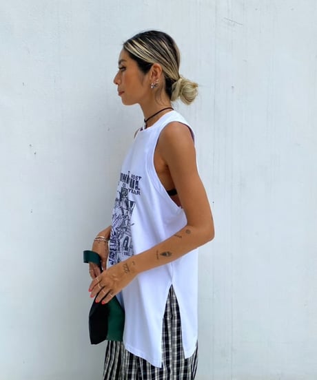 drop armhole tank「WONDERFUL」#11889