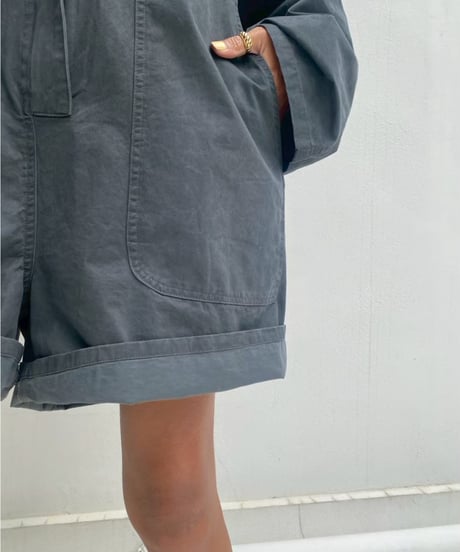 short jumpsuit「flap pocket」#523563