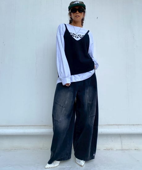 oversized pt「color barrel」#68758（ベルト付き）