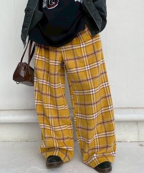 wide tuck pt「colorful check」#25810510