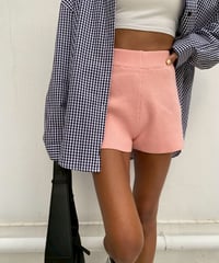rib shorts「stretch knit」#8805512