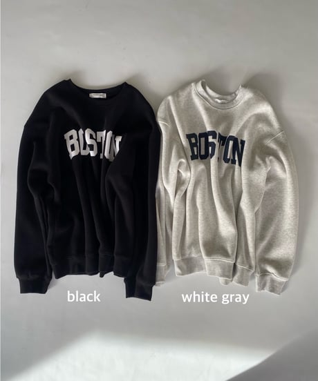 print sw「BOSTON」#3667511（裏起毛）