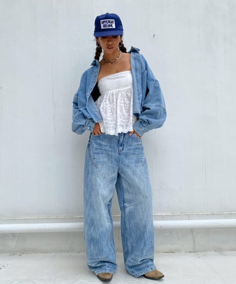 loose curve denim「wash」#2608964