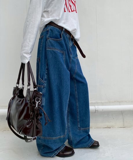 denim pt「3D curve」#8662959(ベルト付き)
