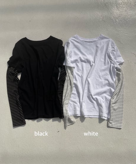 【¥6,600→¥5,000】layered lonT「border」#616026601