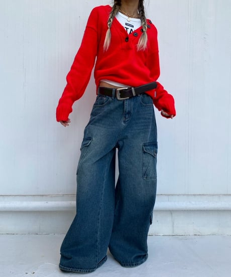 cargo denim「envelope」#91037（ベルト付き）