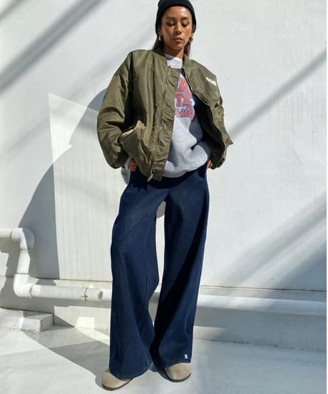 wide straight pt「draping」#0769 (裏起毛)