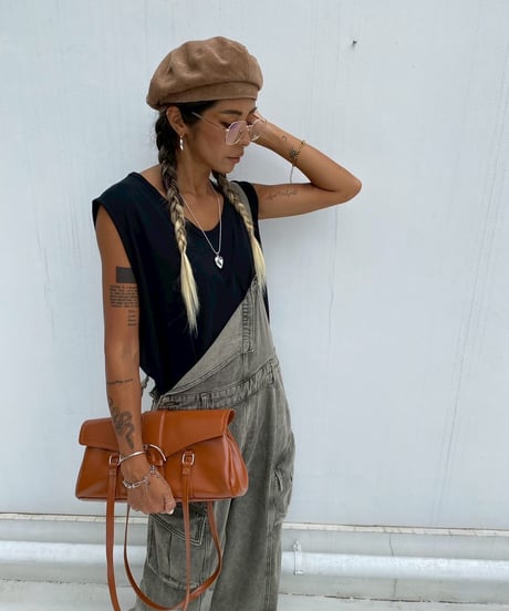 pigment overall「washed」#8209