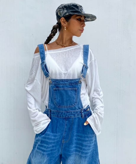 denim salopette「clash」#563063