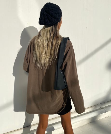 v-neck lont「round hem」#8206