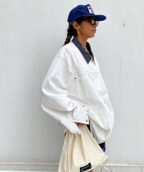 coverall jacket「contrast collar」#80112