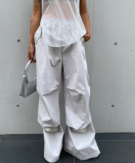 knee tack jogger pt「W stripe」#013