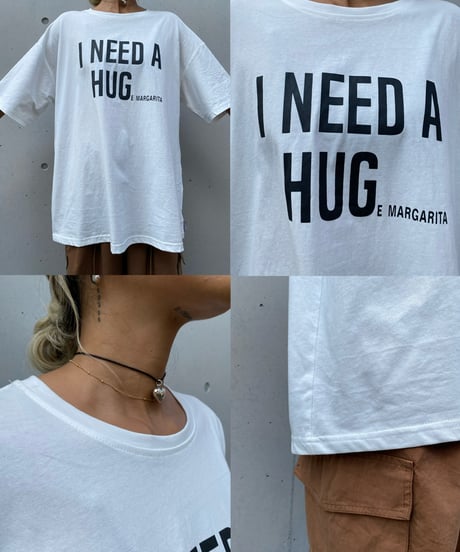 wide tee「HUG」#3271