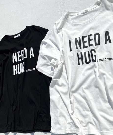 wide tee「HUG」#3271