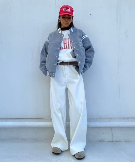 wide straight pt「draping」#0769 (裏起毛)