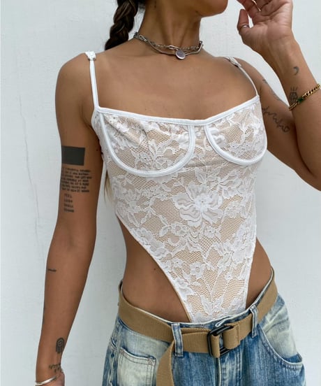 lace bodysuit「corset」#2929