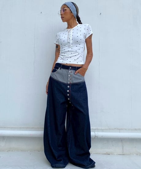 wide denim pt「design waist」#2635364