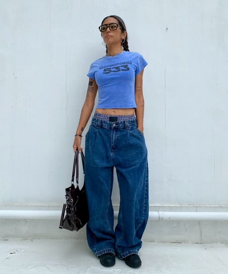 wide denim pt「layered」#7106164