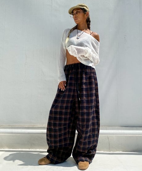 cropped sheer knit「layer me」#61530