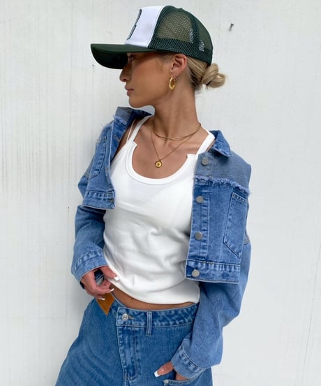 cropped denim jc「Flip」#658