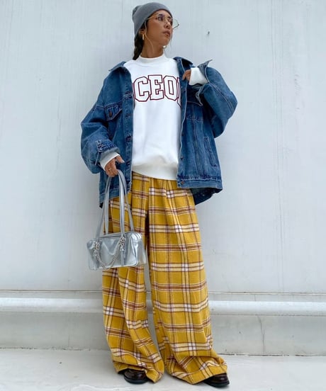 wide tuck pt「colorful check」#25810510