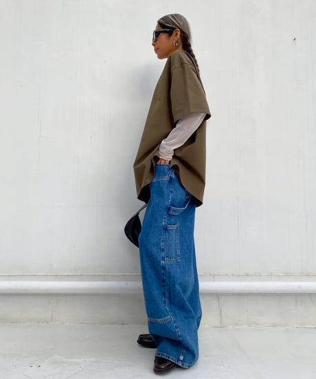 denim pt「3D curve」#8662959(ベルト付き)