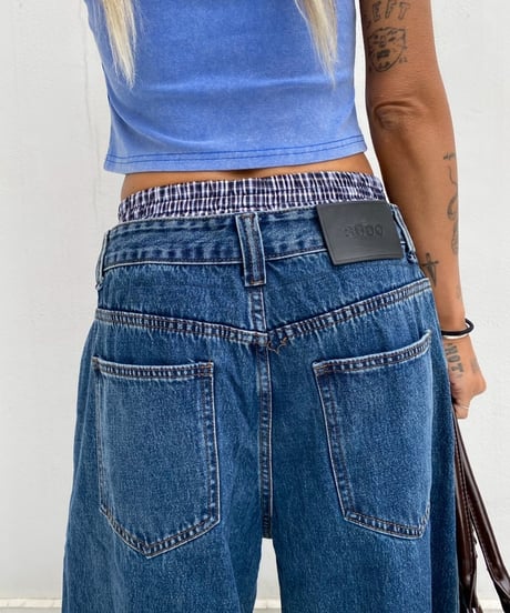 wide denim pt「layered」#7106164