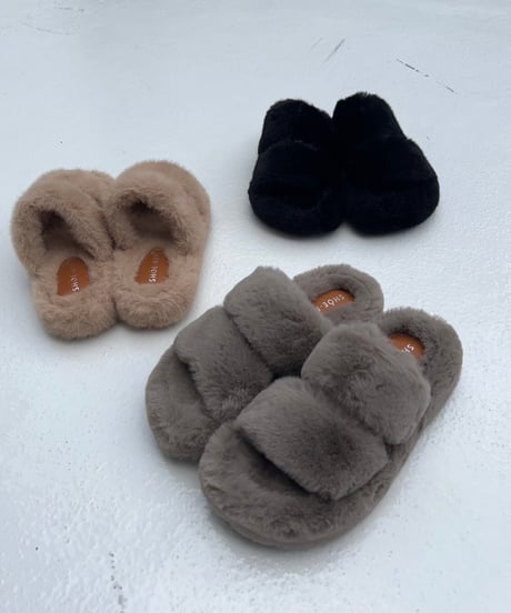 w belts sandal「comfort fur」#119-1