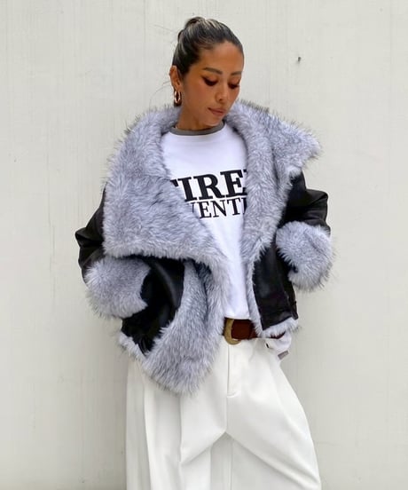 2way coat「fur leather」#251063511（リバーシブル）