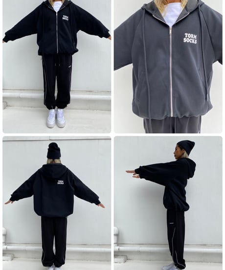 zip-up hoodie sw「TORM」#57322