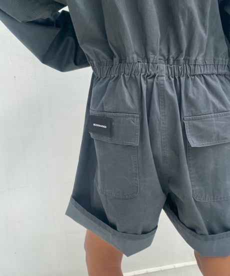 short jumpsuit「flap pocket」#523563