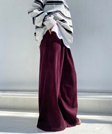 wide leg pt「corduroy」#6878