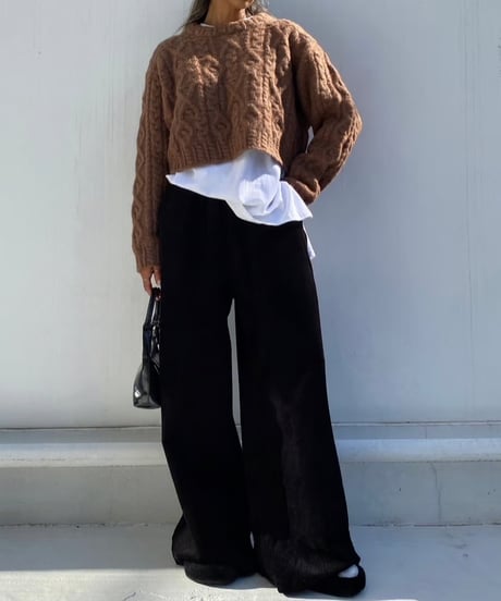 wide leg pt「corduroy」#6878