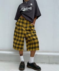 oversized shorts 「baggy checkers」#3126
