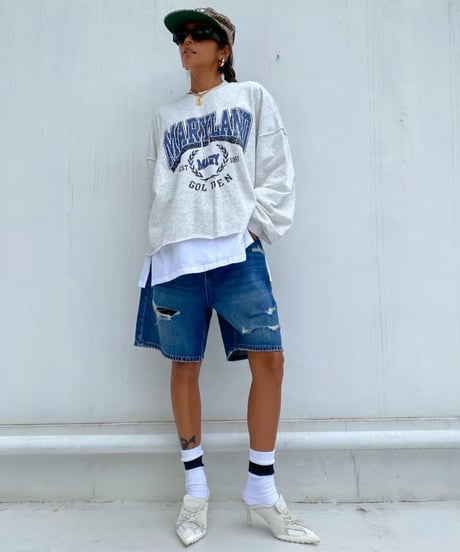 denim half pt「rip n wash」#66596