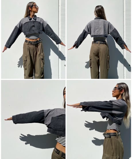 cropped denim jc「Flip」#658