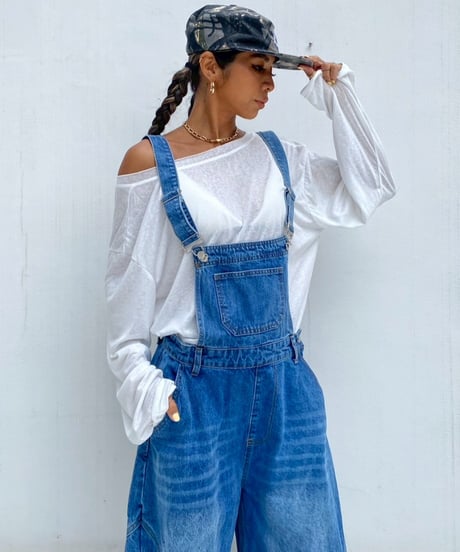 denim salopette「clash」#563063