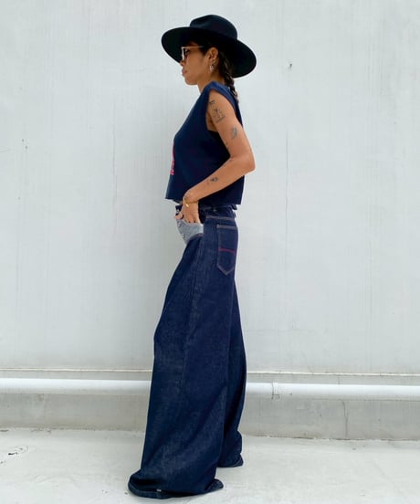 wide denim pt「design waist」#2635364