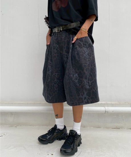 half pt「washed leopard」#6363-264