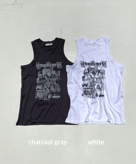 drop armhole tank「WONDERFUL」#11889