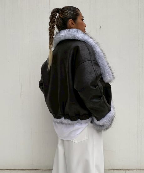 2way coat「fur leather」#251063511（リバーシブル）