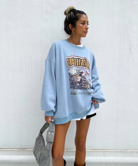 wide sw shirt「car graphic」#6251(裏起毛)