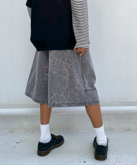 half pt「washed leopard」#6363-264