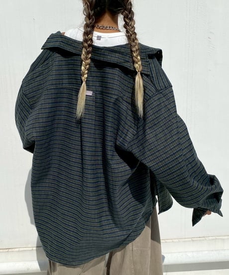 checker shirt「big round」#7942758