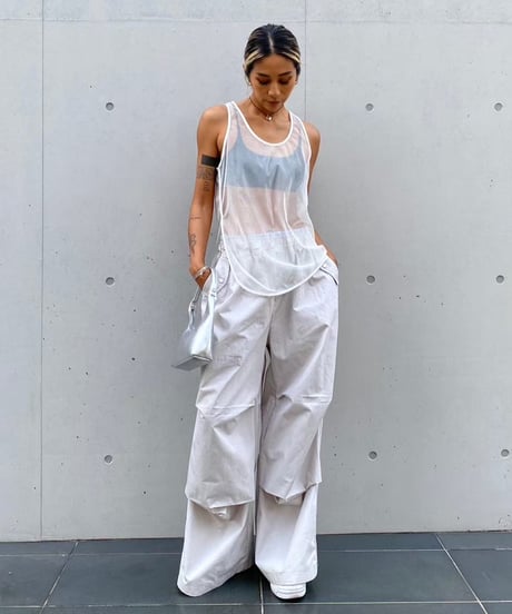 knee tack jogger pt「W stripe」#013