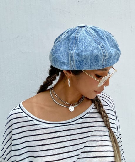 denim beret「wash」#2601-1/3
