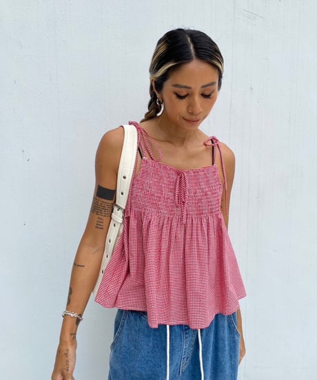 check flare cami「gingham」#6836