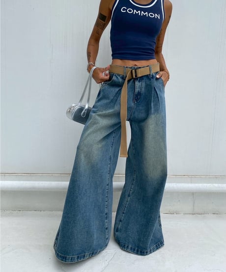 wide denim「super flare」#242508