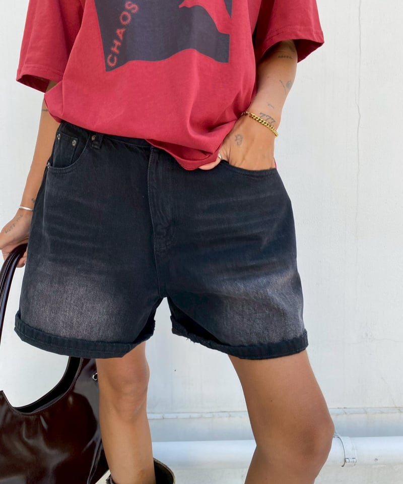 wash denim shorts「buggy」#70652-164 | tablethote