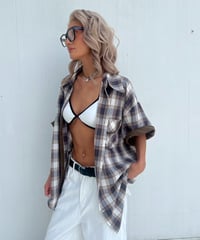 checker shirt「stay still」#5769